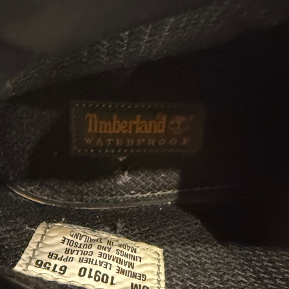 Timberland 6” Classic Waterproof Black Boots/Big Boys/ Size 6 - Picture 10 of 12